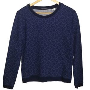 SCOTCH & SODA Blue Camo Print Crewneck Long Sleeves Sweatshirt Size Medium